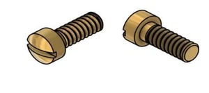 00-90 x 1/8" Machine Screw Brass, 100 Count #10369 - Picture 1 of 2