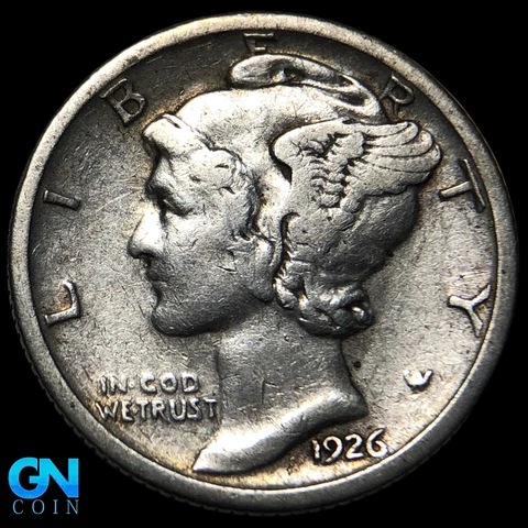 1926 S Mercury Dime  #K9484 Cover