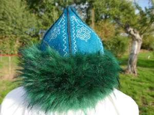 Filz Mütze Hut Handarbeit Bommelmütze Wintermütze Larp Schafwolle Mittelalter  - Bild 1 von 7