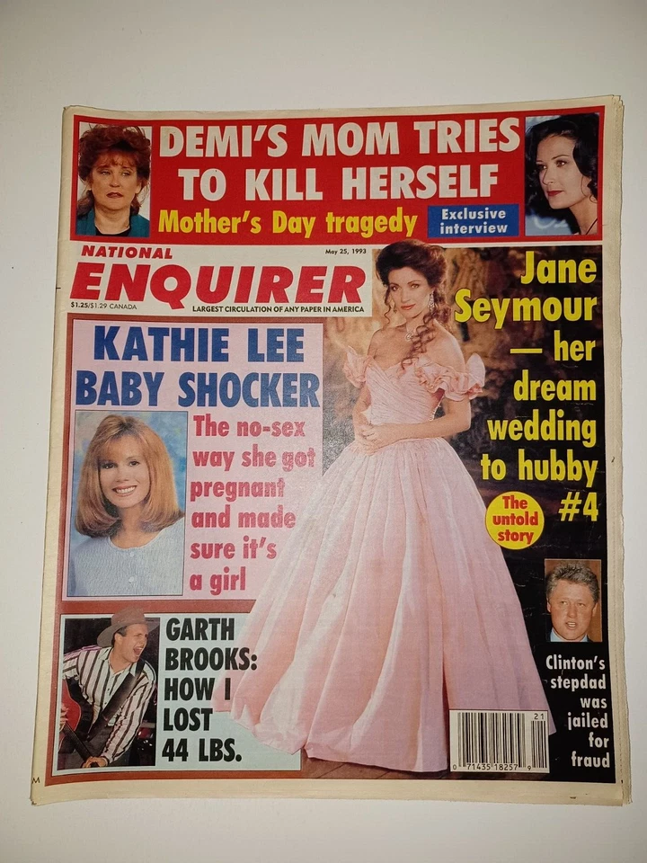 National Enquirer May 25, 1993 Jane Seymour, Bo Derek, Mary Tyler Moore, Cheers - Image 1 of 1