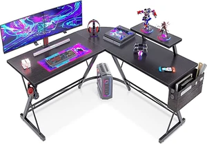 ODK Gaming Tisch, Computertisch, Gaming Schreibtisch Mit Runder Ecke, Gaming-Tis - Bild 1 von 8