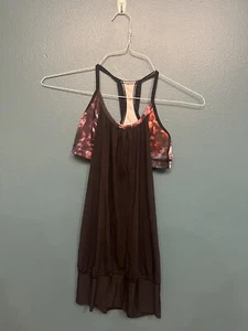LULULEMON No Limits Tank in Brisk Black Bloom Floral With Built In Bra Sz 4 - Picture 1 of 4