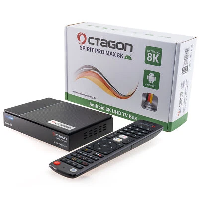 ►Octagon Spirit PRO MAX 8K UHD HDR10+ Smart Android TV IP Media Streaming Box - Bild 1 von 4