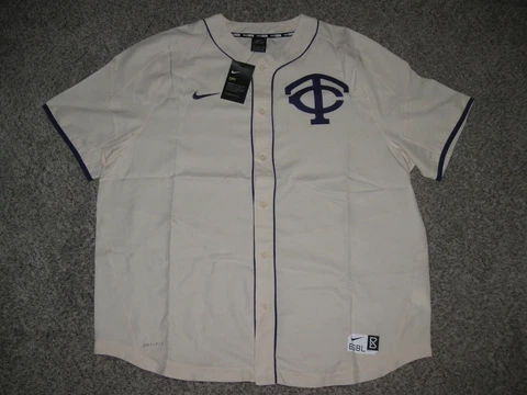 TCU Horned Frogs Cream Mens Nike Dri Fit Button-up Baseball Jersey Cover
