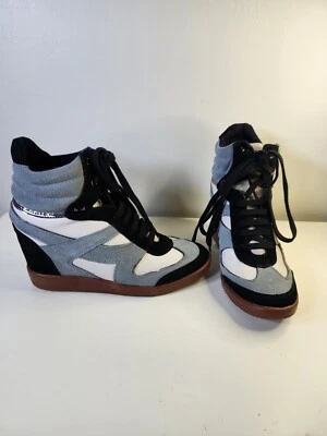 Nuevo sin caja Bronx Hotsee BL/WH/GR Gamuza Cuero Plataforma Zapatos Atléticos Botines W S 8 Foto 1 de 4