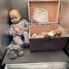 American Girl Bitty Baby with sleeper and pink trunk 12 A08