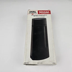 Nissan Stainless Shuttle Oval 16 oz Vacuum Bottle HSO-500 NOS Westinghouse Box - Picture 1 of 14