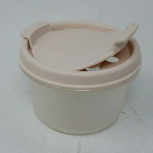 Tupperware Modular Mates small Round #1 Container 1605 Light Pink Seal 1913 1912 - Picture 1 of 7