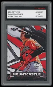 RYAN MOUNTCASTLE 2021 TOPPS FIRE 1ST GRADED 10 ROOKIE CARD RC ORIOLES MLB - Bild 1 von 1