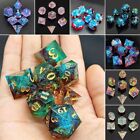 Resin Polyhedral Dice Table Game Liquid Fluid Dices Game Dice  TRPG DND