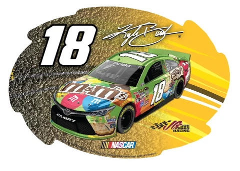 NASCAR #18 Kyle Busch CAR MAGNET-Kyle Busch MAGNET-5"X 6" SWIRL Cover