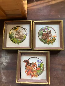 Lote de imágenes de costura animales lindos antiguos vintage - Imagen 1 de 6