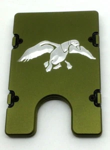 BilletVault Wallet Aluminum RFID protection Duck,  Green - Picture 1 of 4