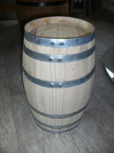 60Liter neues Kastanienholzfass Holzfass-H.63cm D.53cm Wasserfass Dekofass Fass - Bild 1 von 9