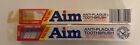 Vintage Aim Anti-Plaque Toothbrush Lot Of 2 Adult SOFT New