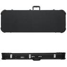 MCH Electric Guitar Square Lockable Wood Hard Case Fits ST TL 170 Style Black