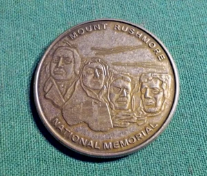 Mount Rushmore National Monument Memorial Medaille Münze Medaille silberfarben Metall - Bild 1 von 3