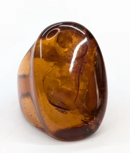 ENORME Anillo De Colección Tallado Real Pieza Sólida Ámbar Báltico Grueso Talla 9 - Imagen 1 de 10
