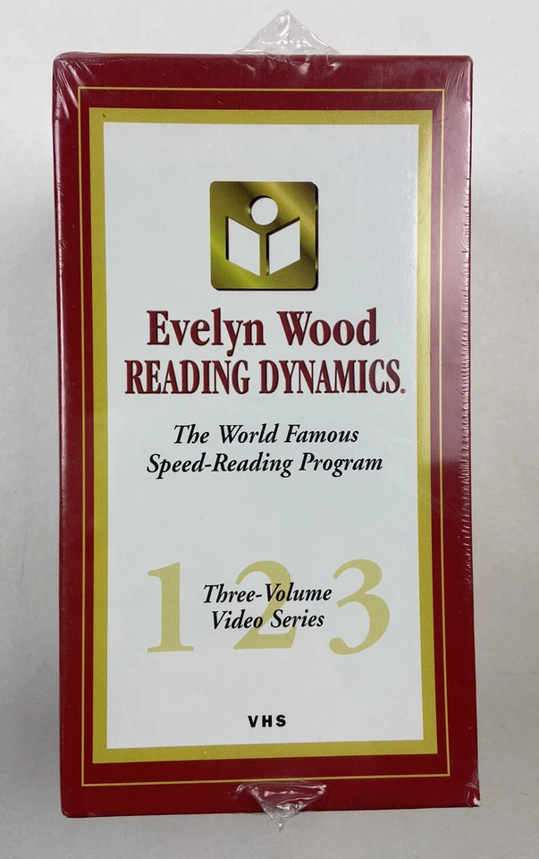 NEW Evelyn Wood Reading Dynamics VHS Set 3 SEALED Speed Reading Comprehension - Image 1 of 4