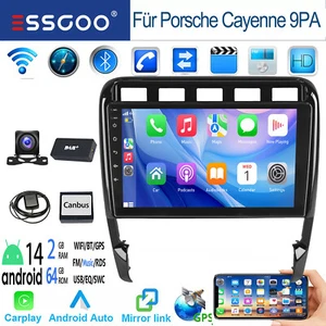 Für Porsche Cayenne 1 9PA 2002-2010 2+64G Android14 Autoradio BT Carplay DAB+AHD - Bild 1 von 14