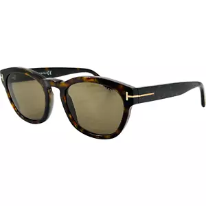 Occhiali da sole uomo Tom Ford FT0590 Bryan 02 plastica 52J avana scuro 51-21 Italia - Foto 1 di 6