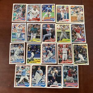 2024 Topps Baseball Series 1 35th Anniversary 1989 Insert Lot Of 19 Cards