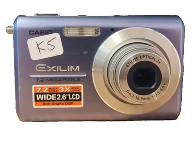 Casio Exilim EX-Z75 7.2MP Digital Camera - Blue (K5) - Image 1 of 4