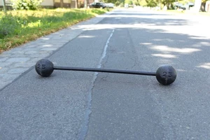 Antique Haltère Fonte Barbell Métal 25 KG Kettlebell Haltérophilie - Picture 1 of 11