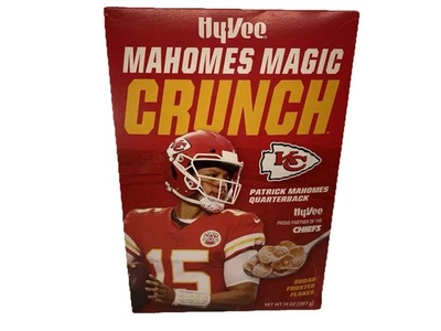 Mahomes Magic Crunch Cereal Edición Coleccionista Kansas City Chiefs Super Bowl Ganar Foto 1 de 4