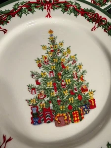 4 Traditions Holiday Celebrations Christopher Radko Salatteller 8 3/16" Durchmesser - Bild 1 von 7