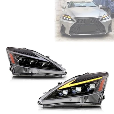 Conjunto de par de faros delanteros LED para Lexus IS250 IS350 ISF 2006-2013 Foto 1 de 4