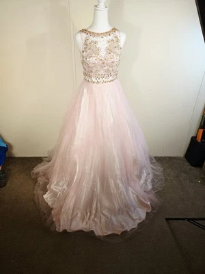 Camilla Bridal Wedding Rhinestones Corset Gown Dress sz 2/Ruffles  - Image 1 of 4