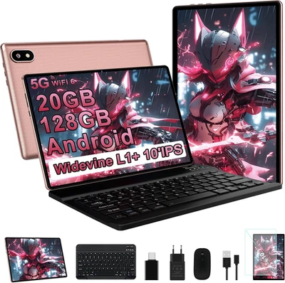 Tablet 10 Pulgadas Android con Octa-Core, 20GB RAM + 128GB ROM (2TB TF), Widevin - Imagen 1 de 4