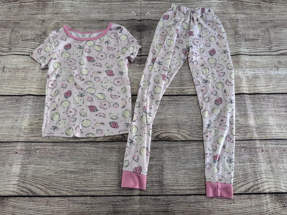 Pijama tejido manga corta rosa con fresas Laura Ashley talla 6x Foto 1 de 1