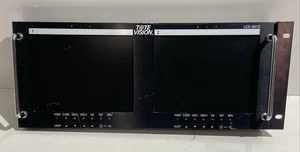 Tote Vision LCD-841D Dual 8.4″ Rack-Mount LCD Monitors NTSC/PAL, RGB, Composite - Picture 1 of 13