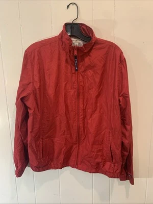 Tommy Hilfiger Golf Women's Red Fully Zip Long Sleeve Windshirt Size M - Image 1 of 4
