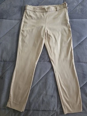 Pantalones chinos H&M para mujer talla 8 beige pierna ajustada elásticos informales Foto 1 de 4
