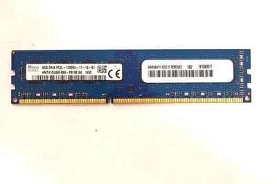 SK Hynix 8GB 2Rx8 PC3L-12800U-11-13-B1 Non-ECC Unbuffered RAM HMT41GU6BFR8A-PB - Image 1 of 2