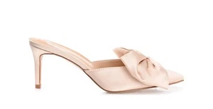 New! NIB Journee Collection Tiarra WD 7.5 Satin Slip On Heel - Picture 1 of 7