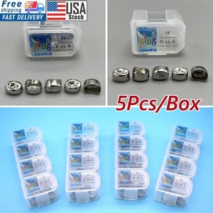 Coronas molares primarias dentales para niños corona pediátrica de acero inoxidable 48 tamaños - Imagen 1 de 17