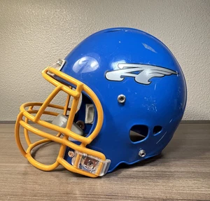 Casco calcio Riddell blu e giallo protezione testa taglia media - Foto 1 di 8