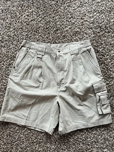 Pantaloncini Safari Cargo Vintage Y2K Global Tracking Supply Multitasche Uomo Taglia 34 - Foto 1 di 8
