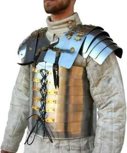 Lorica Segmentata Roman Soldier Military Body Armor Suit Warrior Steel Jacket - Picture 1 of 7