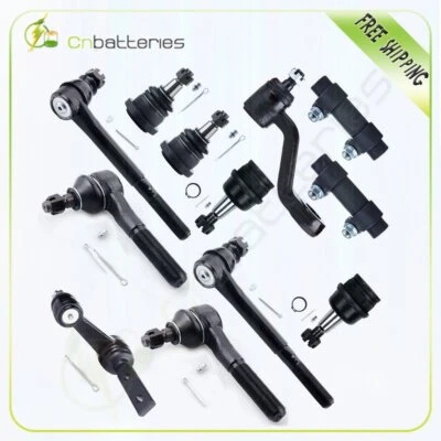 12x Kit de suspensión de dirección rótulas brazo Pitman para 94-96 Dodge Ram 1500 2x2 Foto 1 de 4