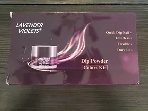 Dip-Powder-Nail-Kit 8 Shimmer Sparkle Red Pink Silver Black Gray White Color 0.5 - Picture 1 of 2