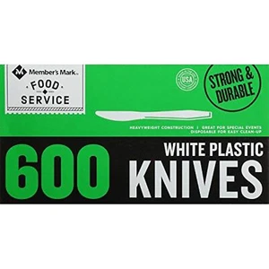 Product of Member's Mark Plastic Knives, Heavyweight, White (600 ct.) - [Bulk - Picture 1 of 5