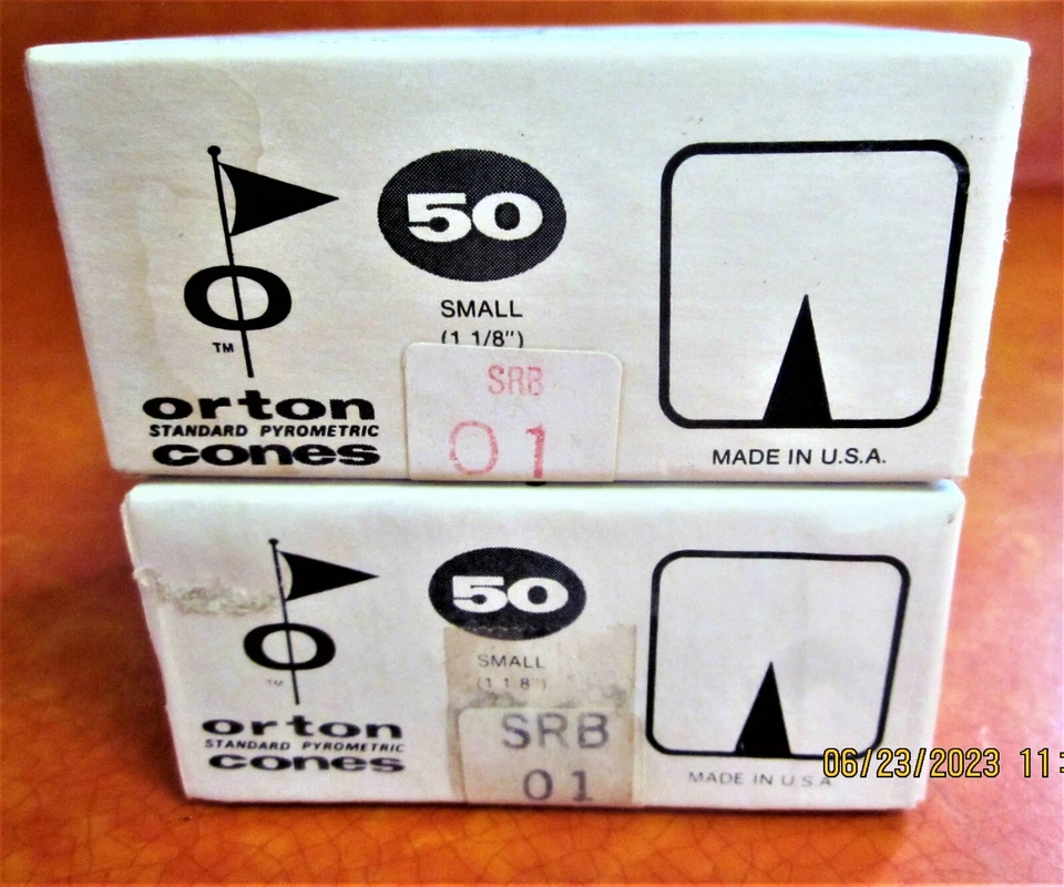 ORTON Pyrometric Cones SRB 01 - 100 small cones - Image 1 of 1