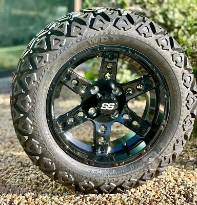 Carro de golf 23-10-14 Wanda P3026 en Excel E116 negro brillante juego de 4 ruedas Foto 1 de 3