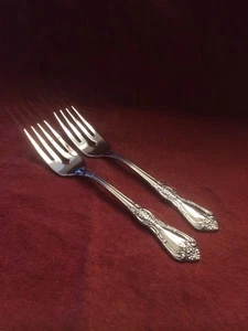 Oneida Kennett Square 2 Salad Forks Distinction Deluxe Stainless 72853 - Foto 1 di 5