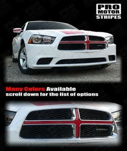 Decals for Dodge Charger 2011-2014 Front Grill Cross Insert (Choose Color) - Picture 1 of 2